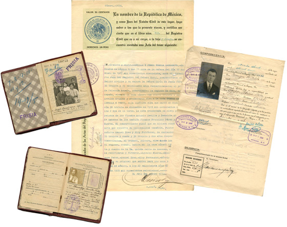 documentos del Consulado de Espaa en Mxico